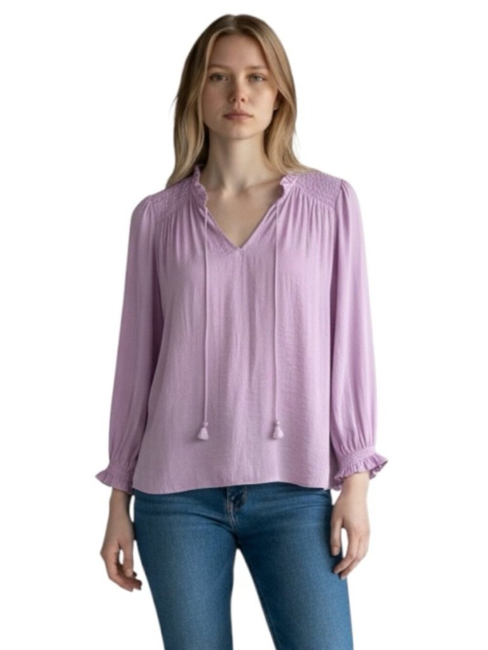RACHEL Rachel Roy NWT Tie Neck Ruffle Top